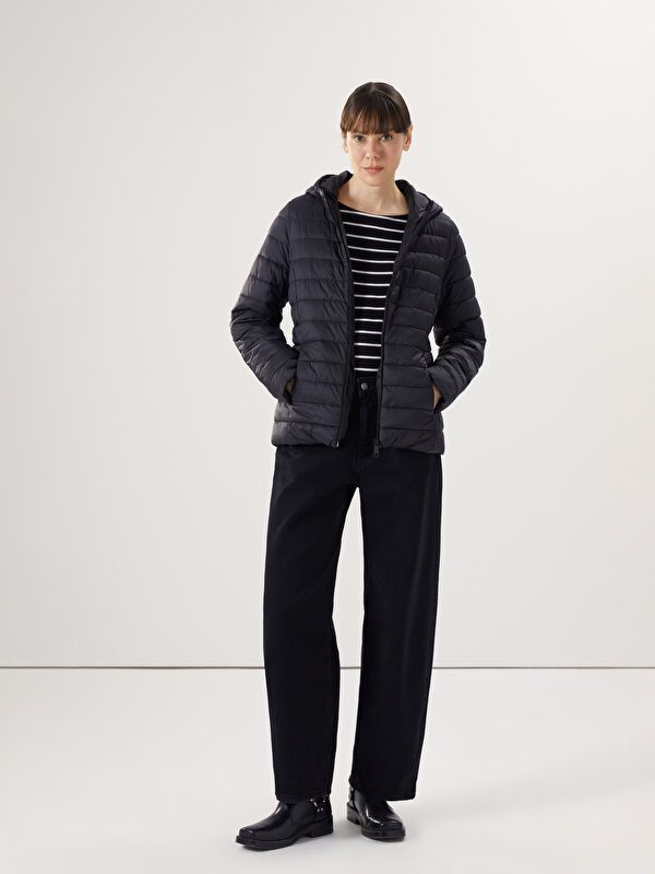 Moudda LC Waikiki - Manteau matelassé léger Femme Noir - Tunisie 2