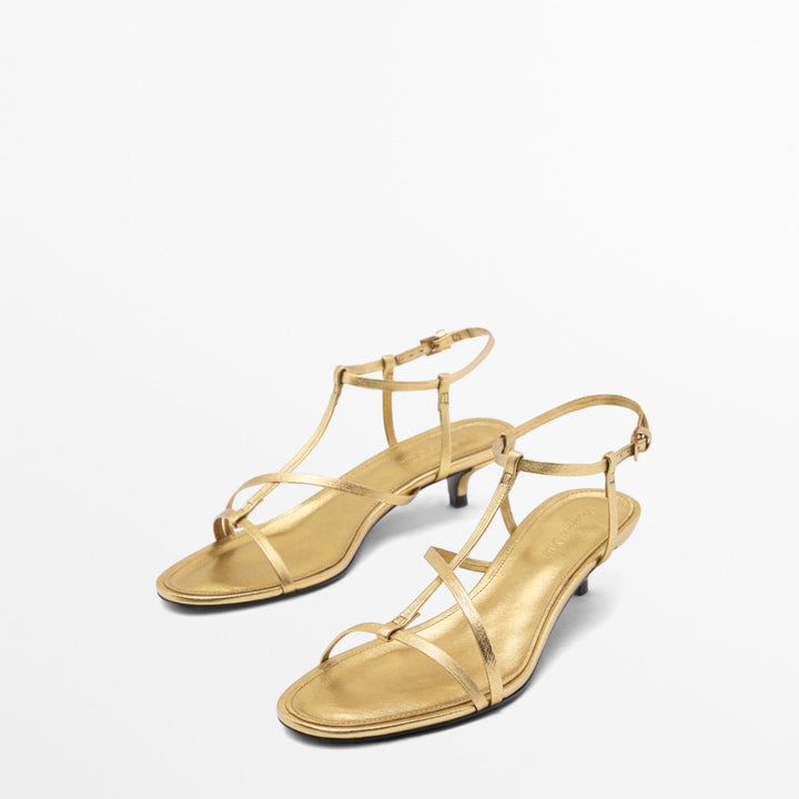 Moudda Massimo Dutti - Sandales talon bandes métallisées - Tunisie 4