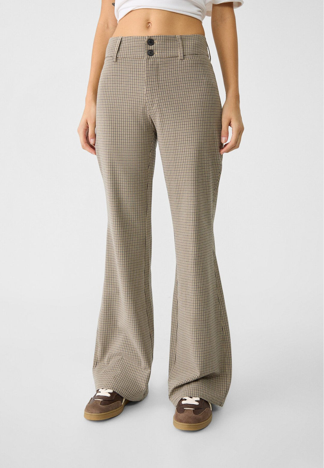 Moudda STRADIVARIUS - Pantalon Flare de Ville Vert Olive - Tunisie 3