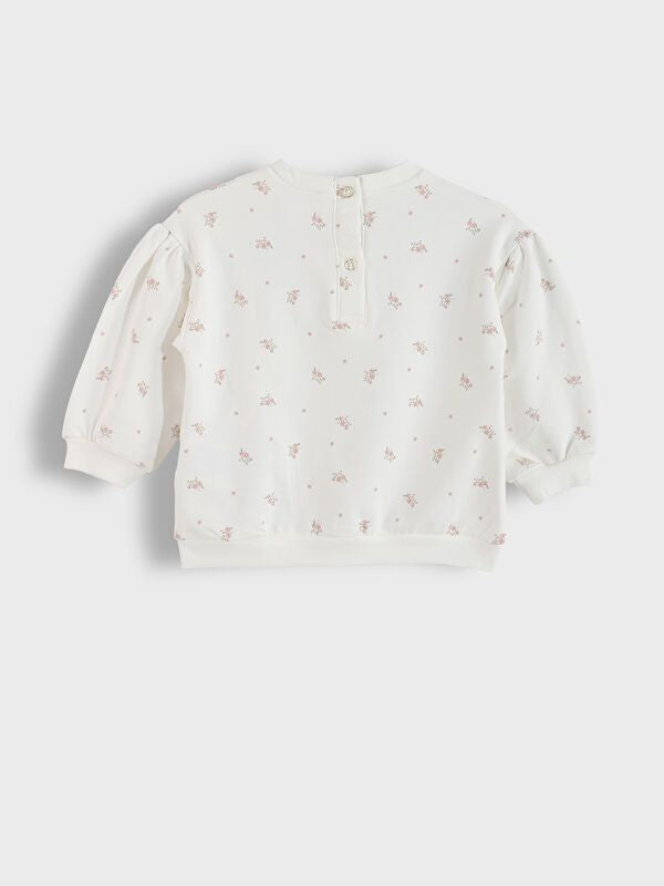 Moudda LC Waikiki - Ensemble en jersey Fille Crème imprimée - Tunisie 4