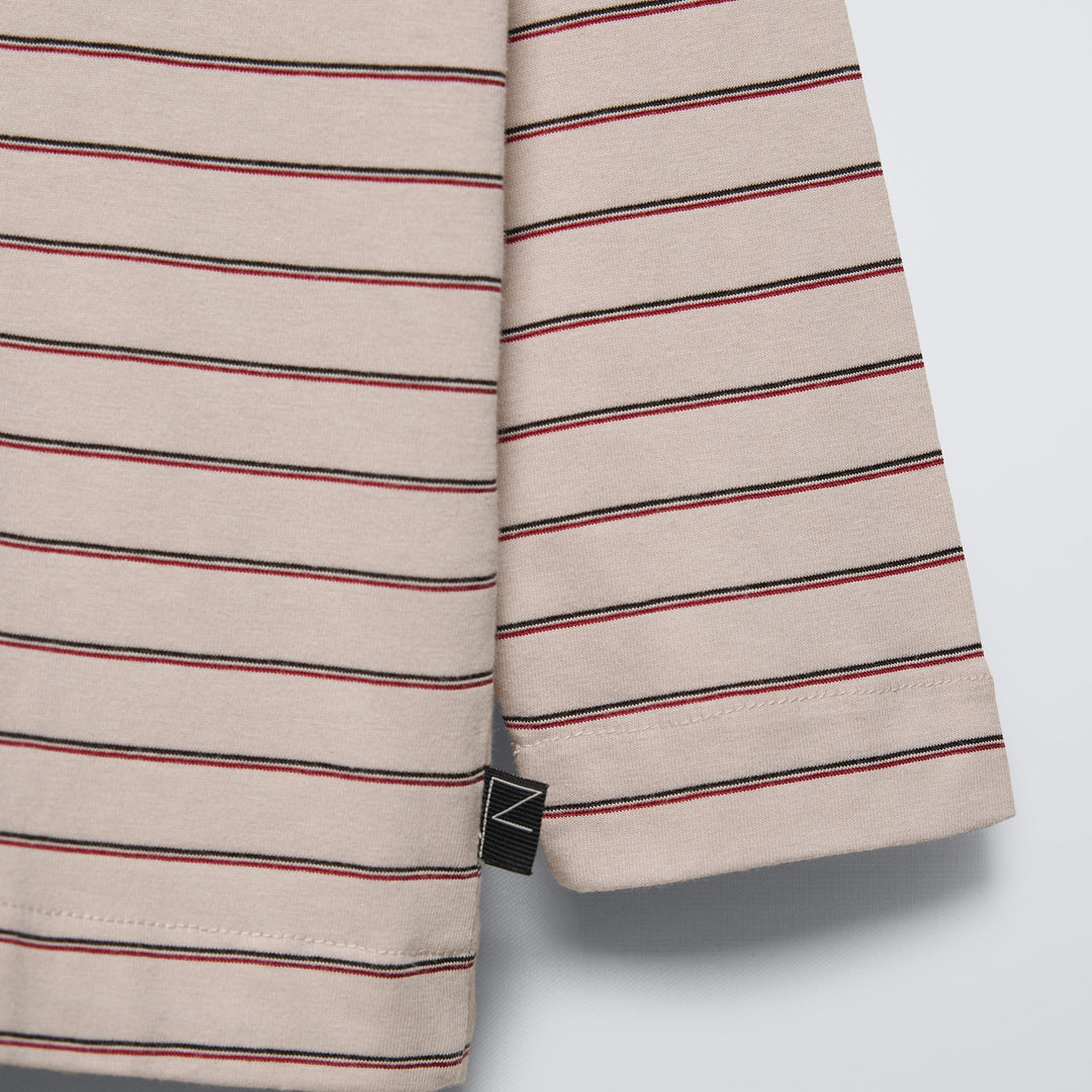 Moudda ZARA - T-shirt manches longues neutres vrais rayé multi étiquette - Tunisie 4