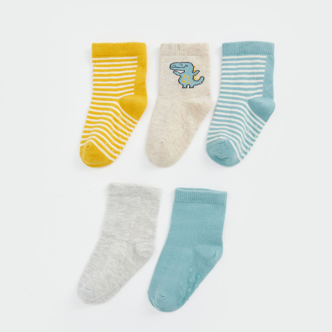 Moudda LC Waikiki - Chaussettes courtes Garçon Rayures jaunes - Tunisie 1