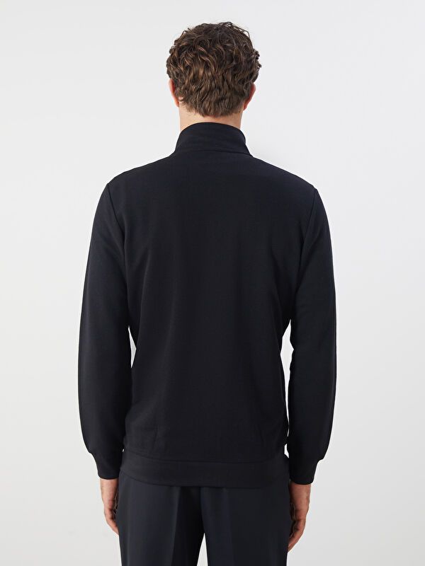 Moudda LC Waikiki - Cardigan jersey basique Homme Noir - Tunisie 4