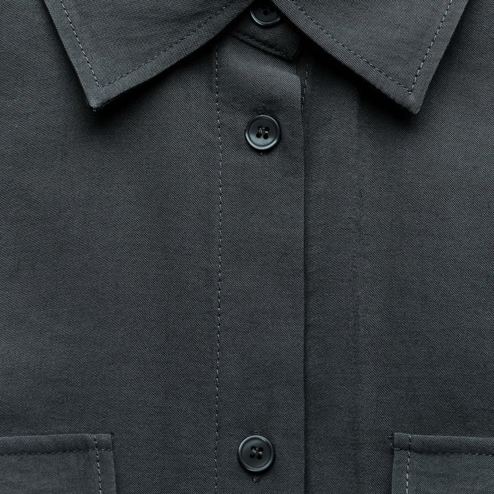 Moudda ZARA - Chemise fluide oversized manches longues détail poches - Tunisie 3