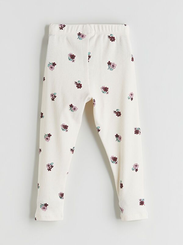 Moudda LC Waikiki - T-shirt en jersey stretch Fille Crème imprimée - Tunisie 3