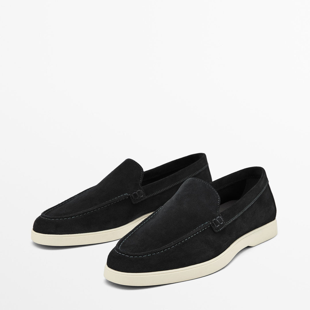 Moudda Massimo Dutti - Mocassin daim bleu - Tunisie 7