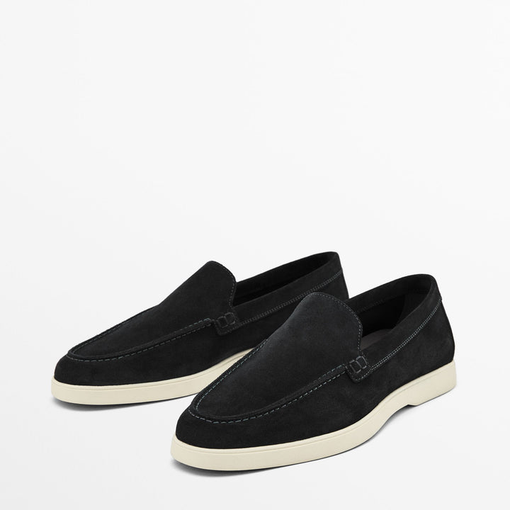 Moudda Massimo Dutti - Mocassin daim bleu - Tunisie 7