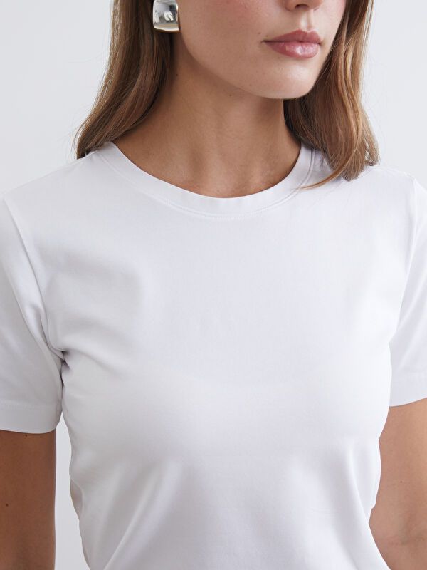 Moudda LC Waikiki - Body basique manches courtes en jersey pour Femme - Tunisie 3