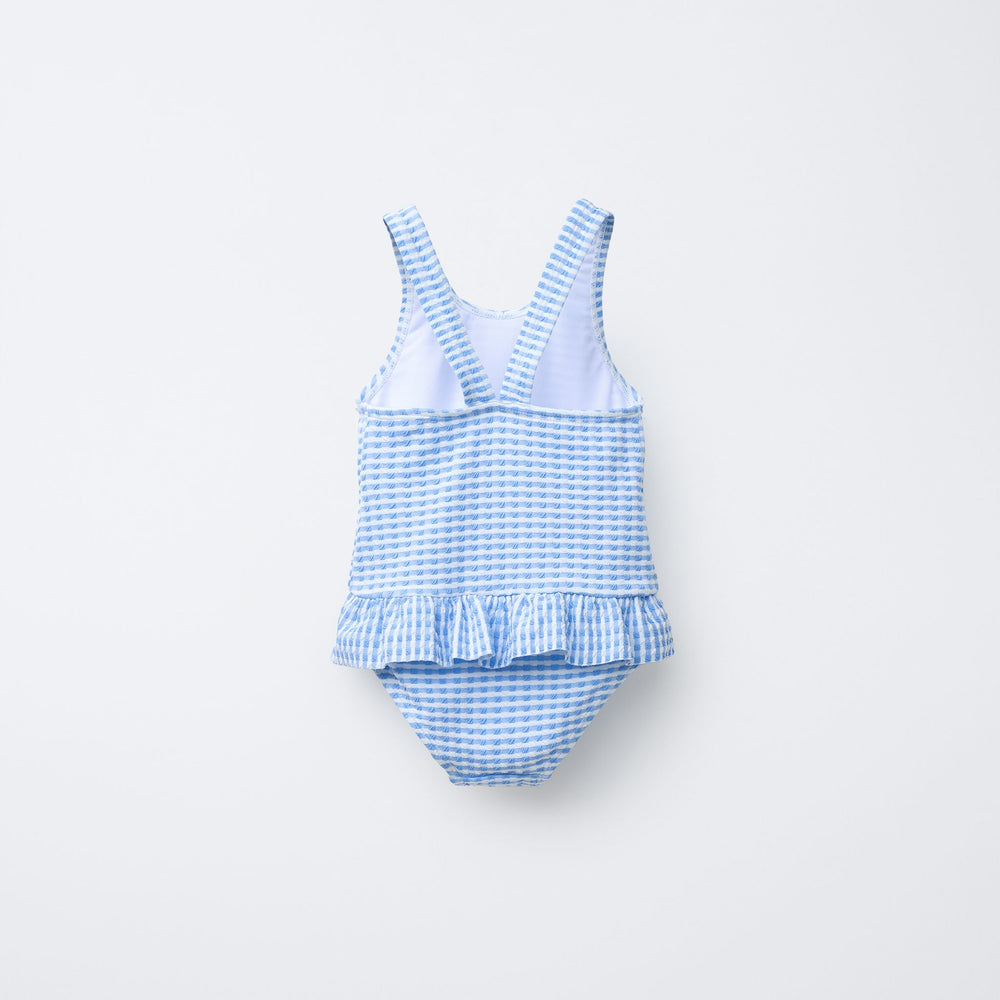 Moudda ZARA - Maillot Enfant - Vichy Bleu - Tunisie 2
