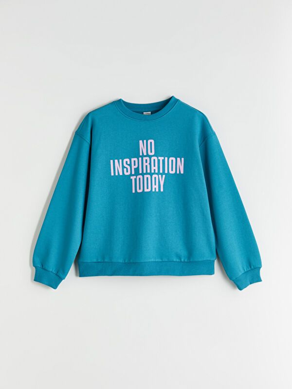 Moudda LC Waikiki - Sweatshirt en jersey Fille Vert d'aqua foncé - Tunisie 1