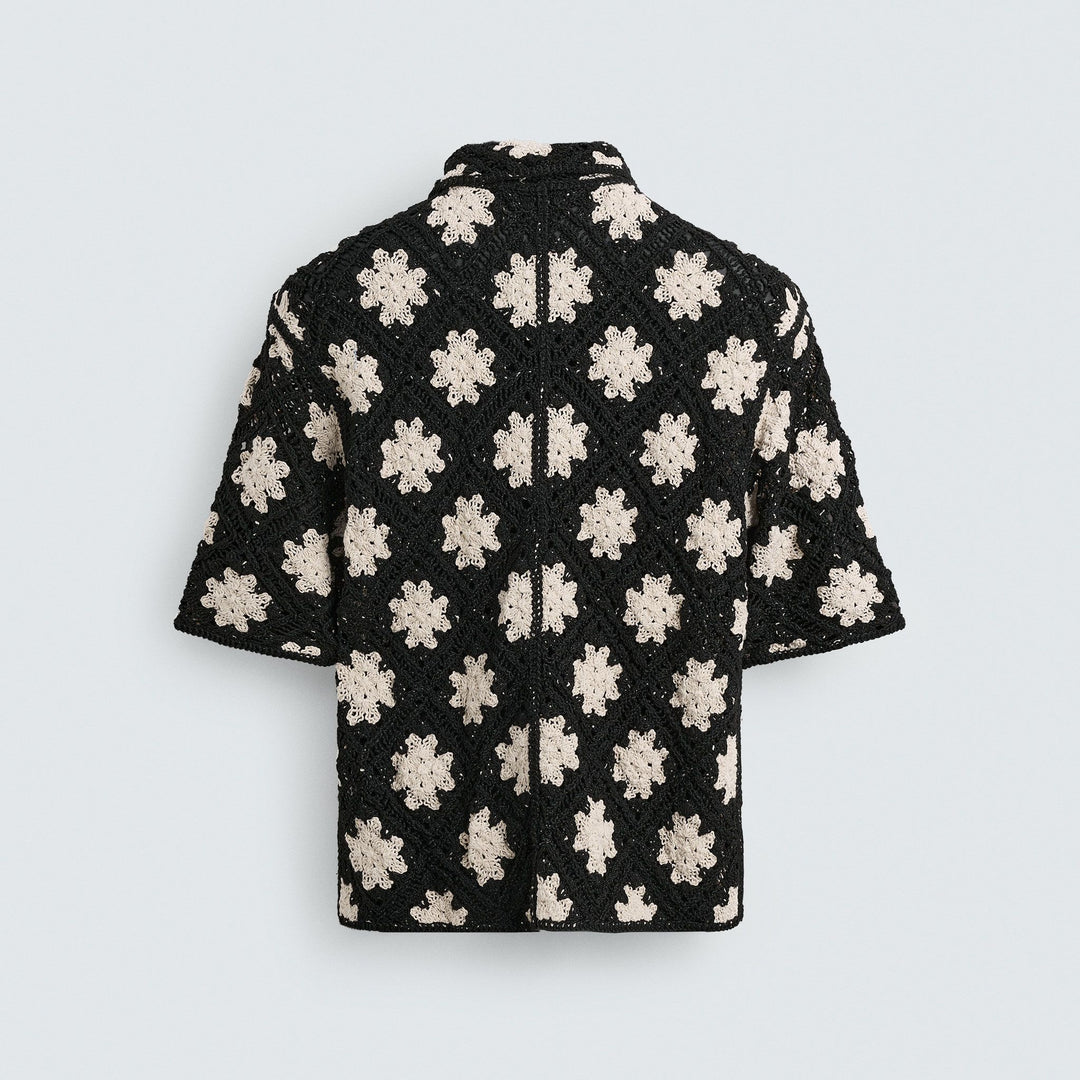 Moudda ZARA - Chemise Crochet - Fleurs B&E (Coucher de Soleil Yacht) - Tunisie 2
