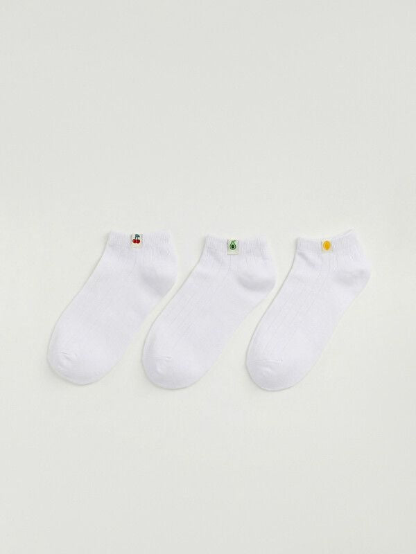 Moudda LC Waikiki - Chaussettes liner trainer (sport) pour Femme couleur Blanc - Tunisie 1