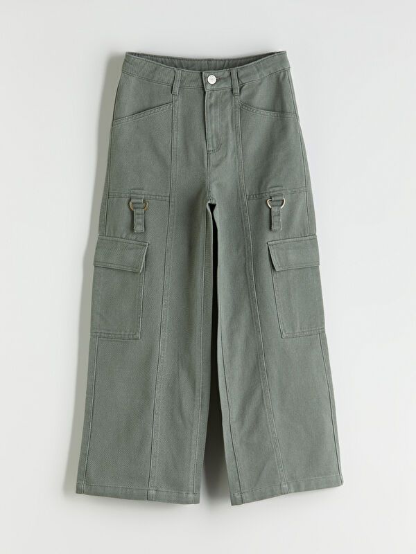 Moudda LC Waikiki - Pantalon tissé Fille Kaki - Tunisie 1