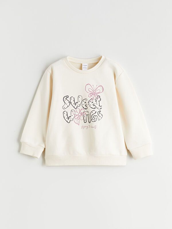 Moudda LC Waikiki - Sweatshirt en jersey Fille Crème - Tunisie 1