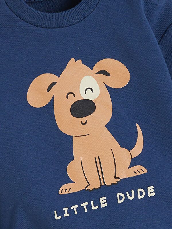 Moudda LC Waikiki - Ensemble manches courtes en jersey couleur Bleu indigo foncé pour garçons - Tunisie 3