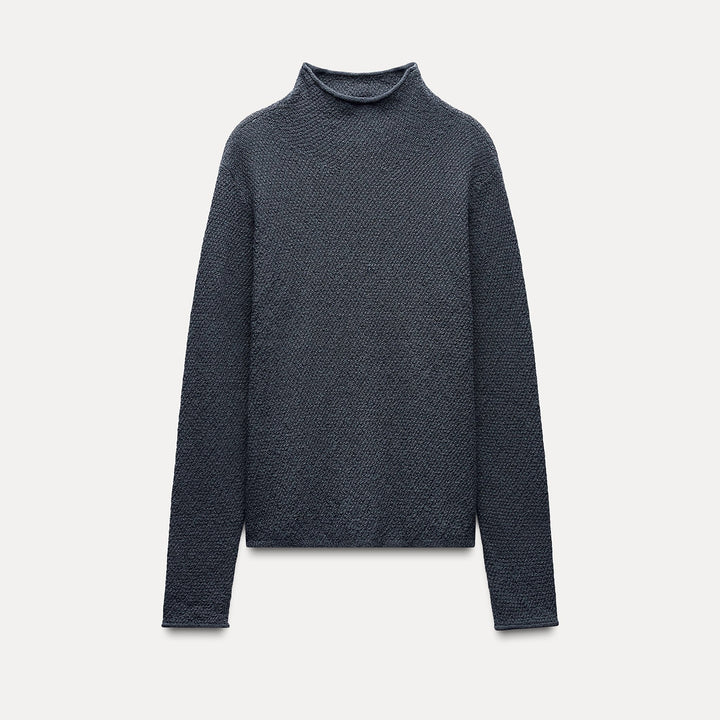 Moudda ZARA - Top en maille fantaisie, col Perkins - Tunisie 2