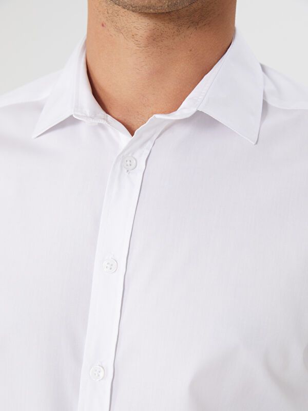 Moudda LC Waikiki - Chemise tissée manches longues Homme Buxe blanc - Tunisie 3