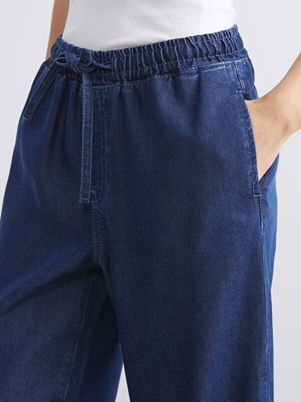 Moudda LC Waikiki - Pantalon jean tissé basique Femme Rodéo noir - Tunisie 3