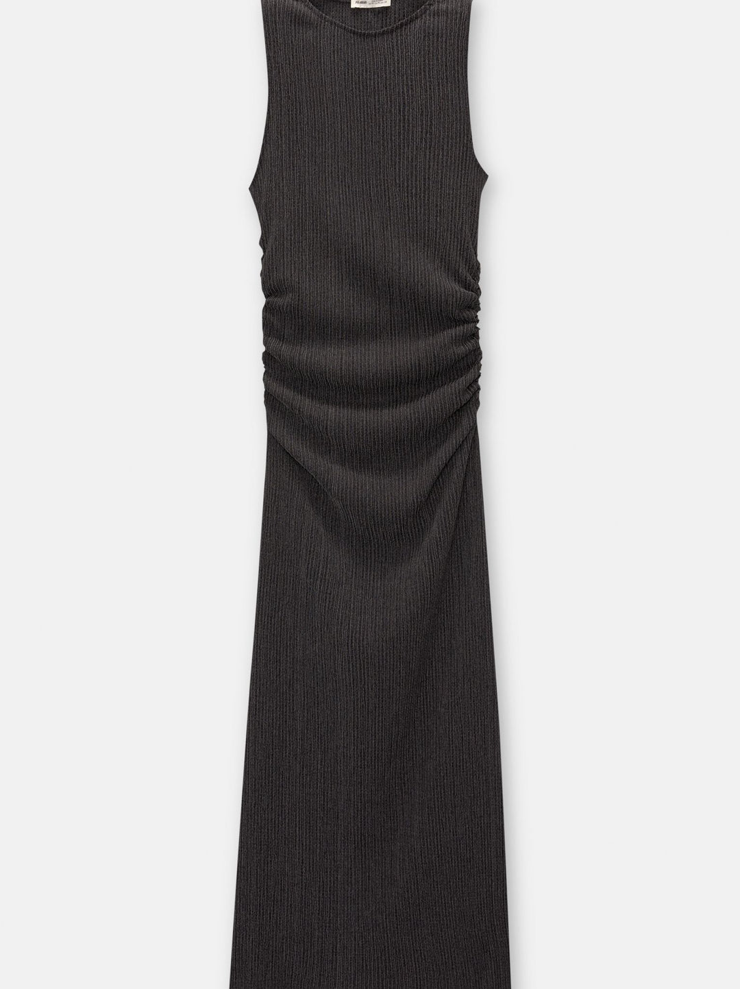 Moudda PULL & BEAR - Robe Longue Bambula Sans Manches Fronces Latérales - Tunisie 1