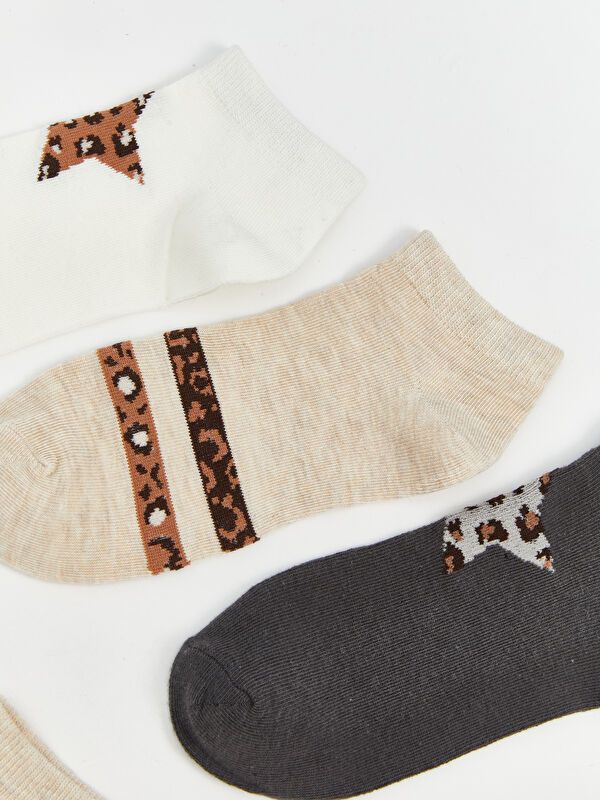 Moudda LC Waikiki - Chaussettes liner trainer (sport) couleur Écru pour femmes - Tunisie 3