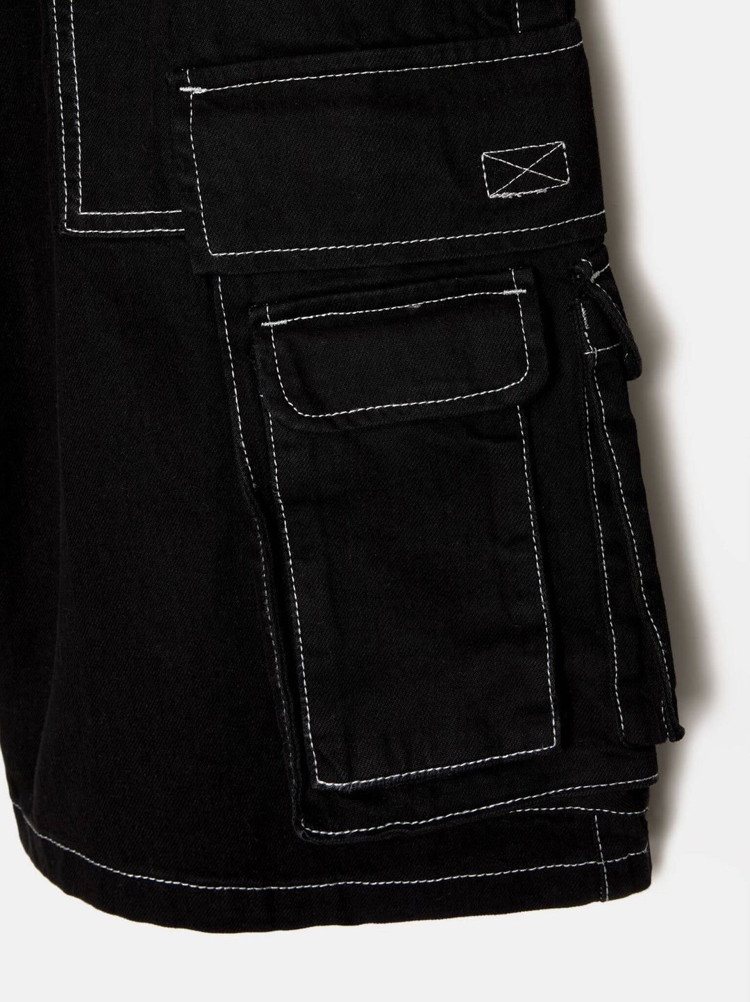 Moudda PULL & BEAR - Bermuda Denim Cargo Multi-Poches Contrast ST - Tunisie 3