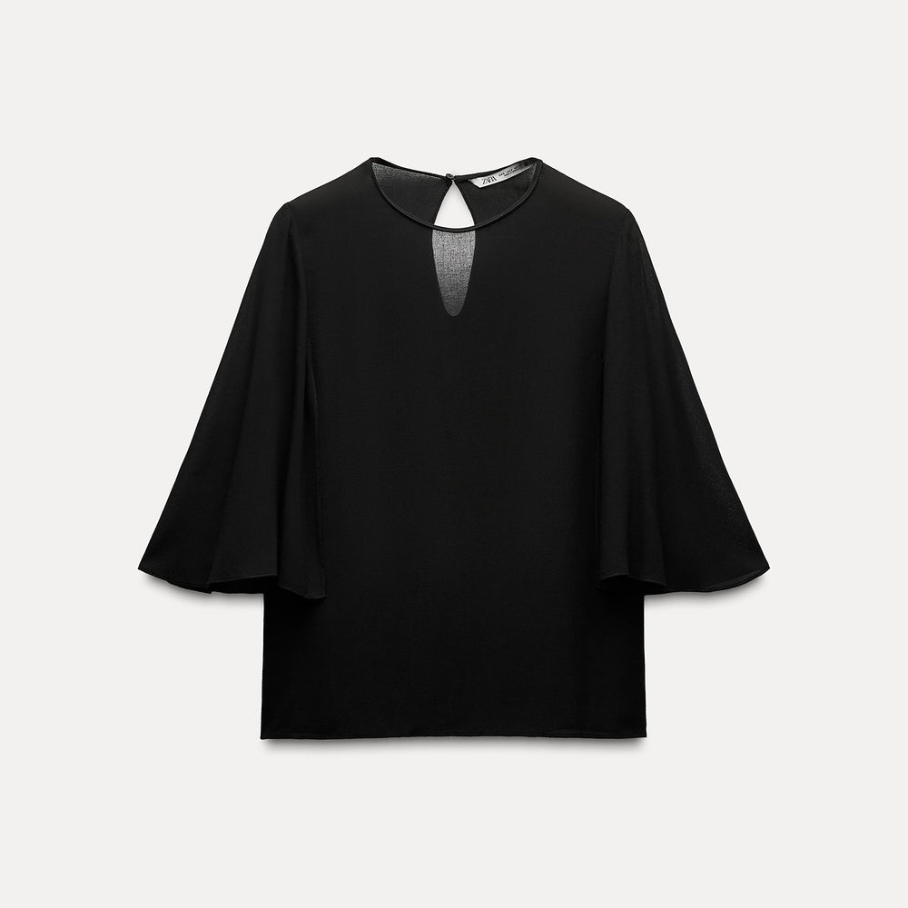 Moudda ZARA - Blouse Colette manches cape évasées - Tunisie 2
