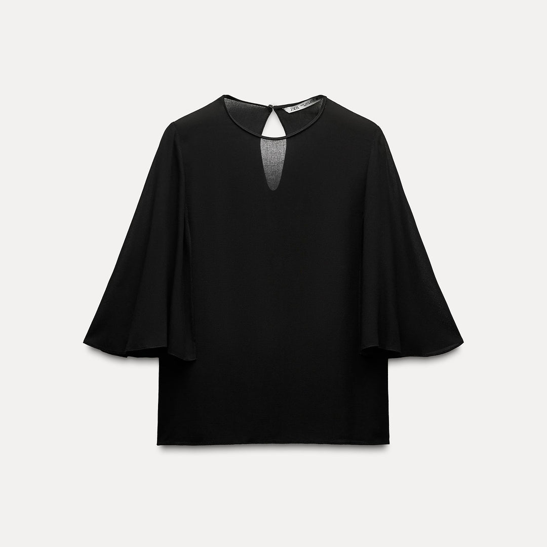 Moudda ZARA - Blouse Colette manches cape évasées - Tunisie 2