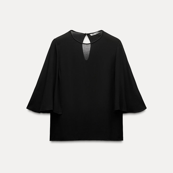 Moudda ZARA - Blouse Colette manches cape évasées - Tunisie 2