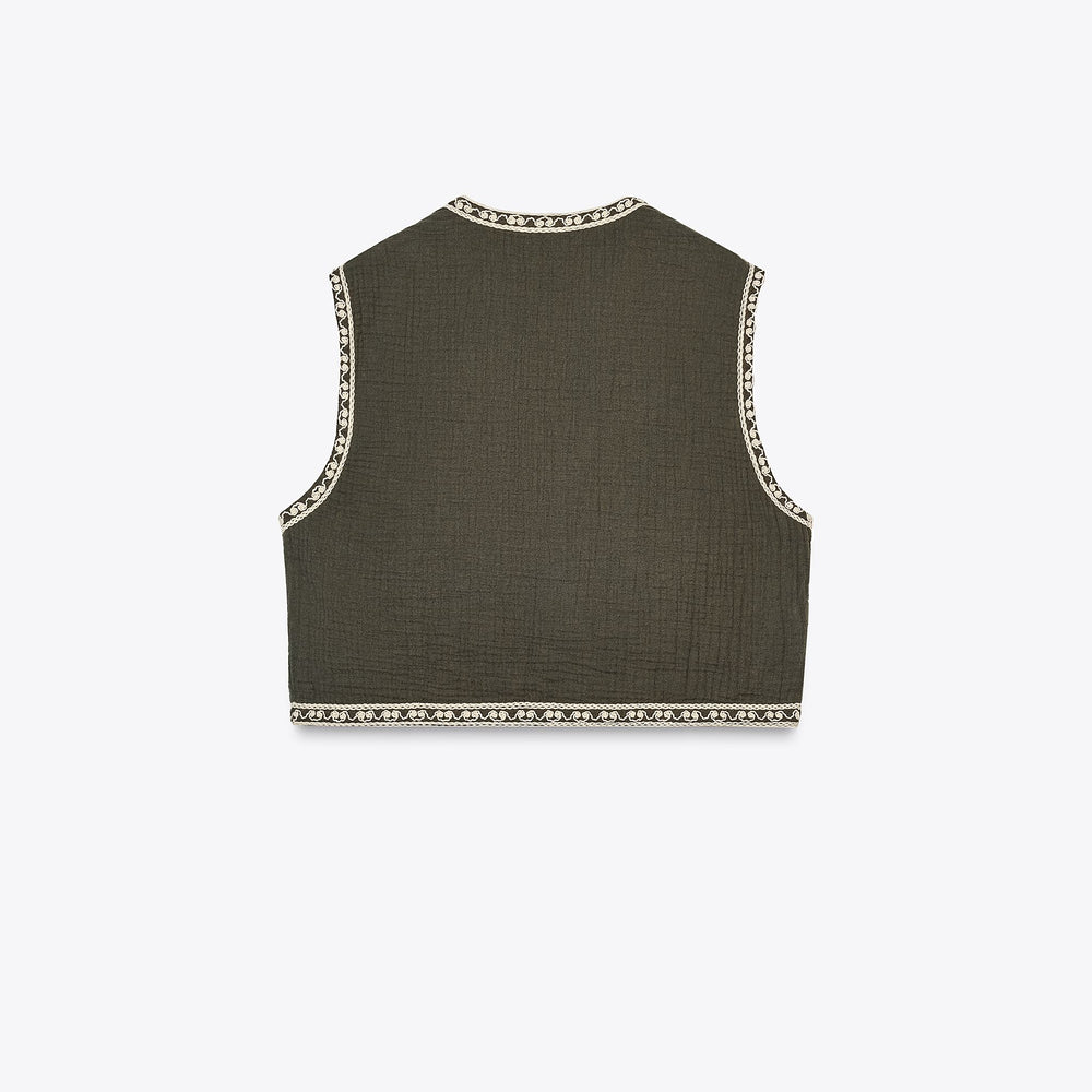 Moudda ZARA - Gilet - Broderies - Tunisie 2