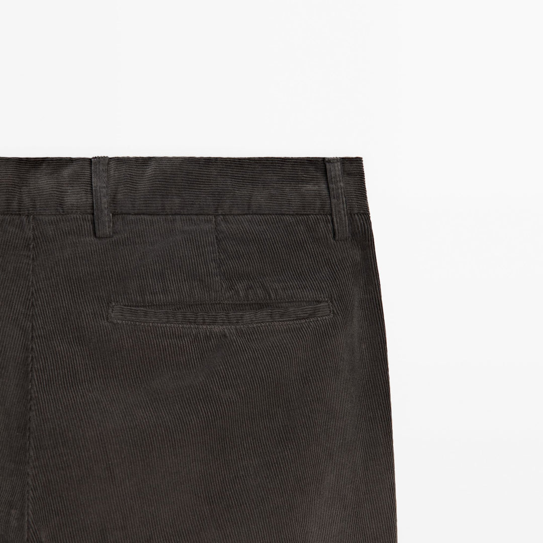 Moudda Massimo Dutti - Pantalon chino velours côtelé couleurs coupe slim - Tunisie 7
