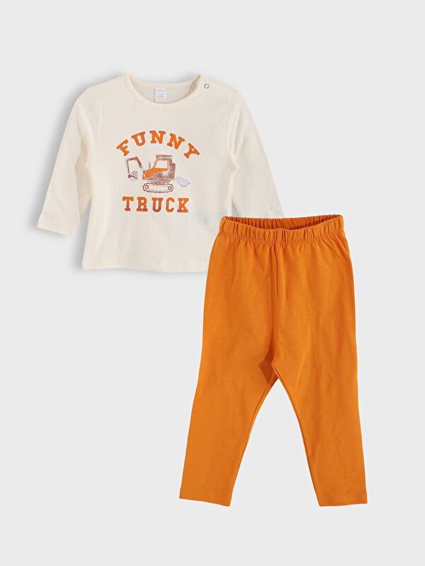 Moudda LC Waikiki - Ensemble manches longues Garçon Beige clair - Tunisie 1