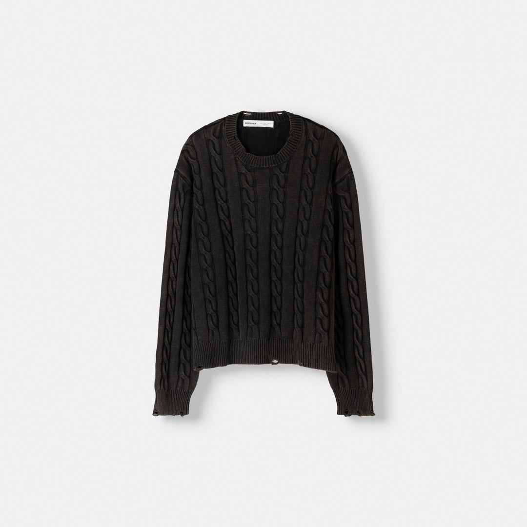 Moudda BERSHKA - Pull torsadé lavé - Tunisie 2