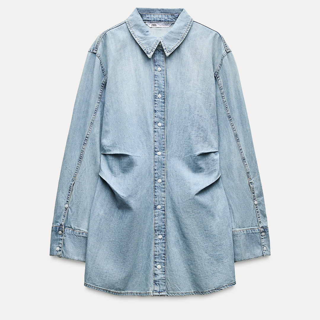 Moudda ZARA - Robe courte col chemise manches longues - Tunisie 1