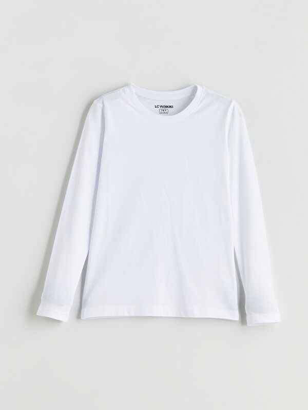 Moudda LC Waikiki - Débardeur sous-vêtement jersey manches longues Garçon Blanc brillant - Tunisie 1