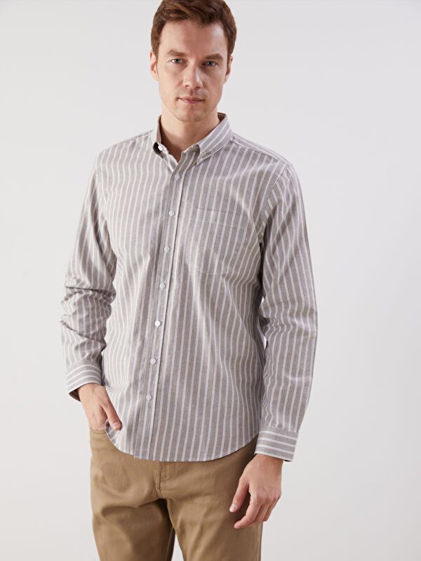 Moudda LC Waikiki - Chemise tissée à manches longues pour Hommes - Tunisie 1