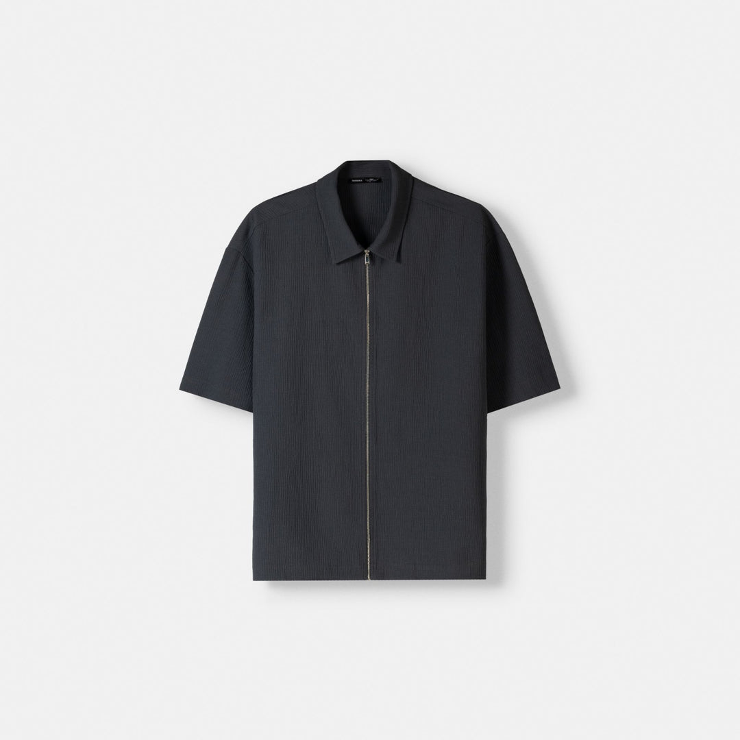 Moudda BERSHKA - Chemise ample plissée fermeture éclair - Tunisie 1