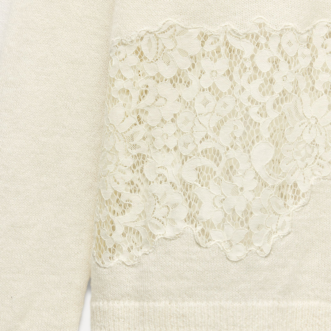 Moudda ZARA - Pull laine alpaga, détail dentelle - Tunisie 3