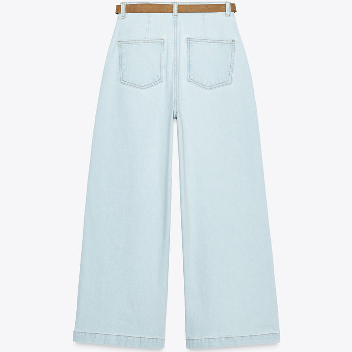 Moudda ZARA - Denim - Taille Haute, Wide Leg & Cropped - Tunisie 2