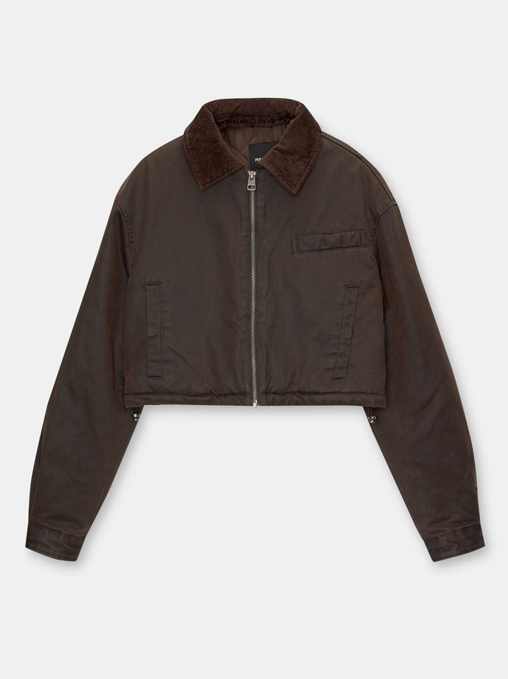 Moudda PULL & BEAR - Veste Coton Cirée Matelassée Col Pana - Tunisie 3