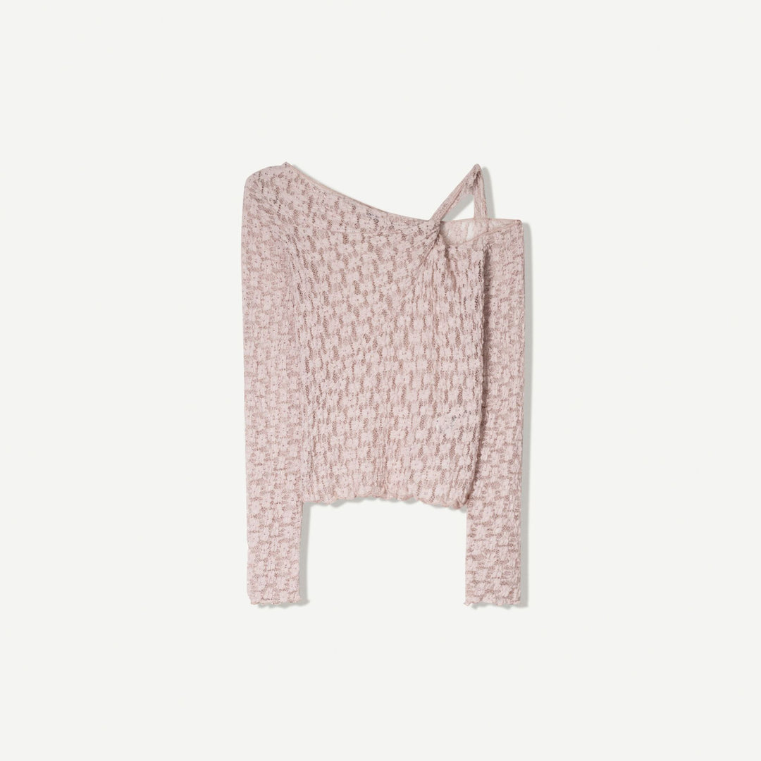 Moudda BERSHKA - T-Shirt - Dentelle & Col Asymétrique - Tunisie 1