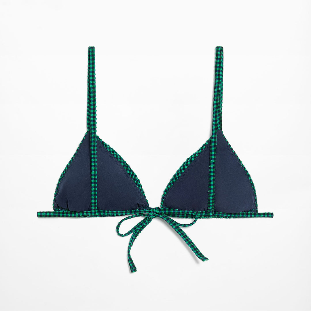 Moudda Oysho - Culotte Triangle Mousse Extra Vichy Vert - Tunisie 1