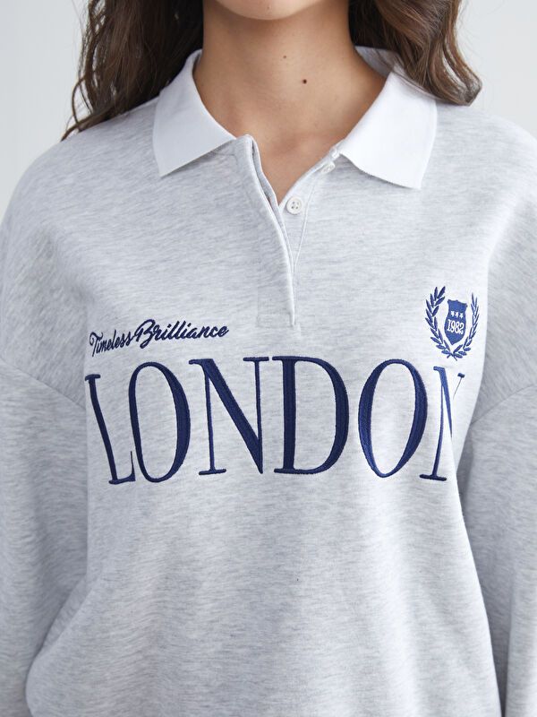 Moudda LC Waikiki - Sweatshirt en jersey Femme Mélange gris clair - Tunisie 3