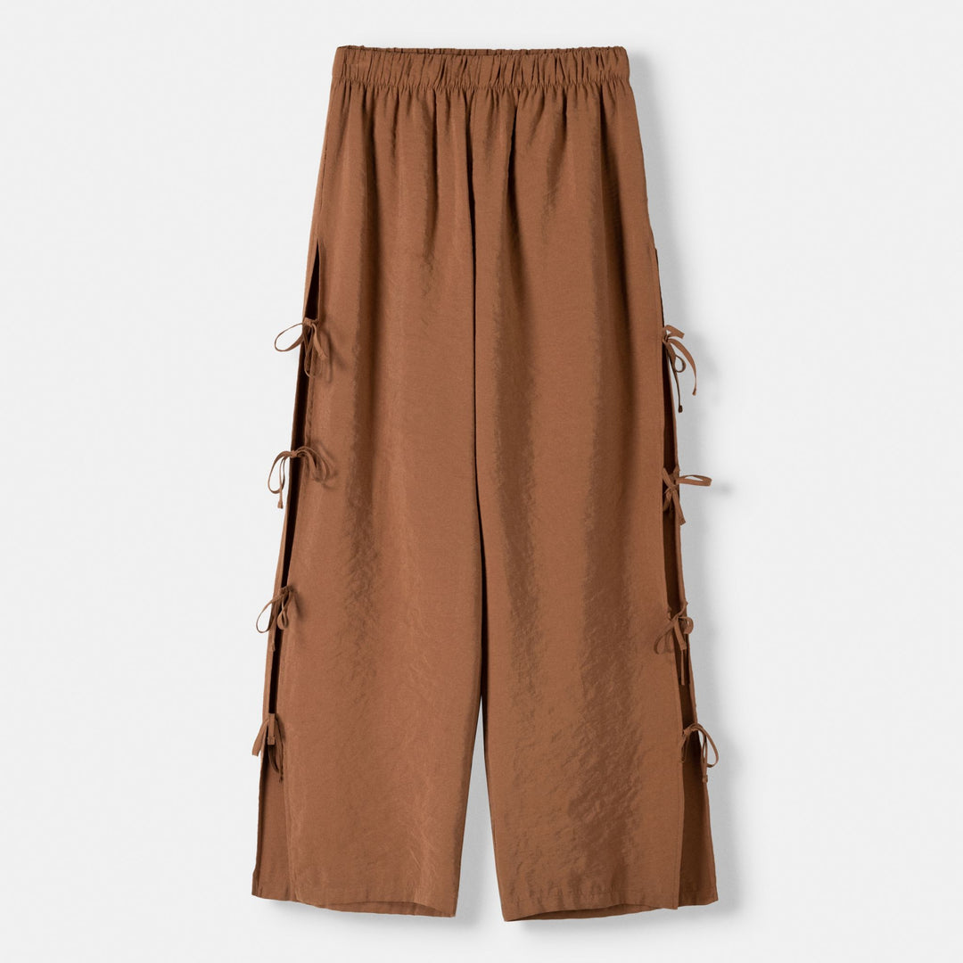 Moudda BERSHKA - Pantalon Fluide à Nœuds Latéraux - Tunisie 1