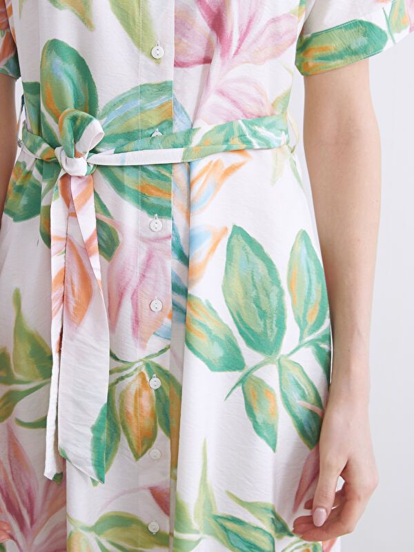 Moudda LC Waikiki - Robe manches courtes en tissu pour Femme - Tunisie 3