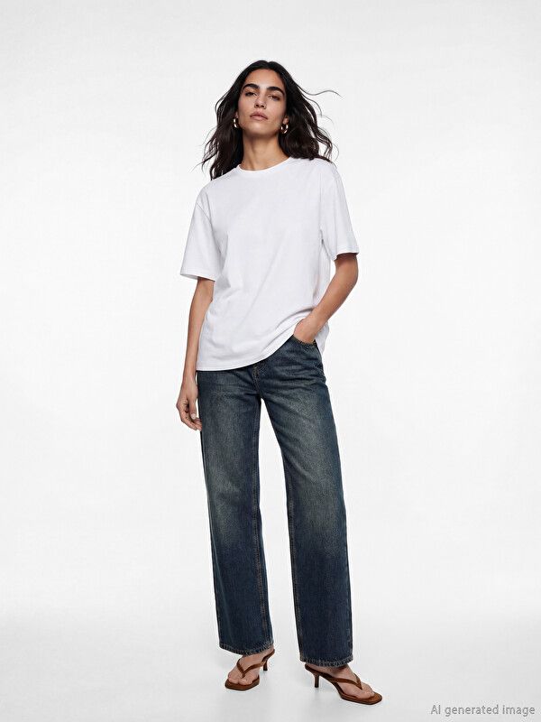 Moudda LC Waikiki - Jean basique en denim pour Femme couleur Rodeo foncé - Tunisie 1