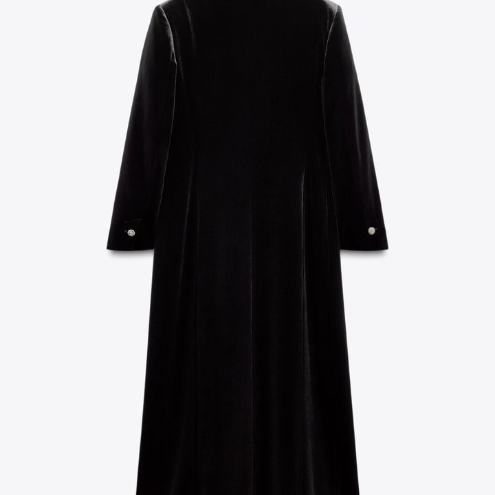 Moudda ZARA - Blazer Long - Velours & Bouton Bijou - Tunisie 2
