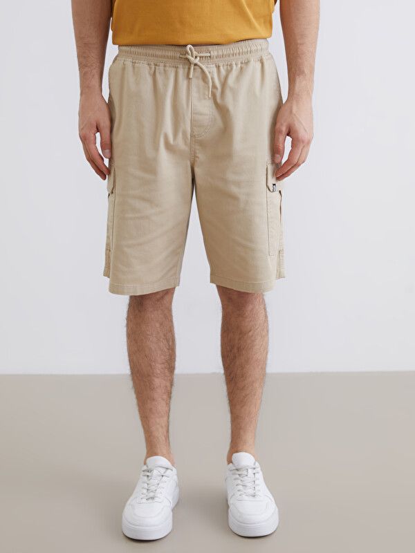 Moudda LC Waikiki - Bermuda en tissu pour Homme couleur Beige - Tunisie 2