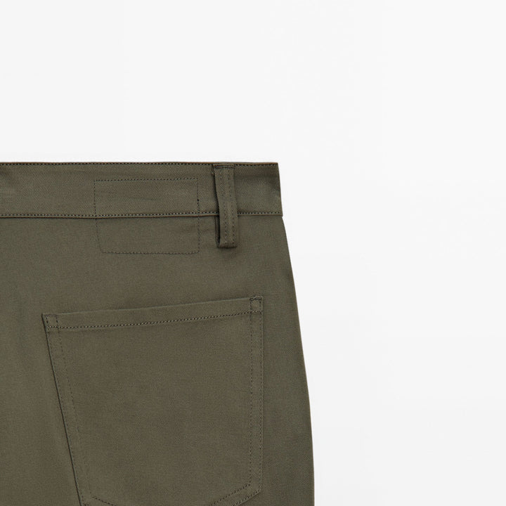Moudda Massimo Dutti - Pantalon jean coton élégant 5 poches fuselé - Tunisie 7