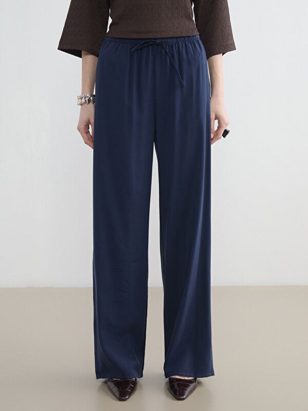 Moudda LC Waikiki - Pantalon fin en tissu pour Femme couleur Bleu marine - Tunisie 2