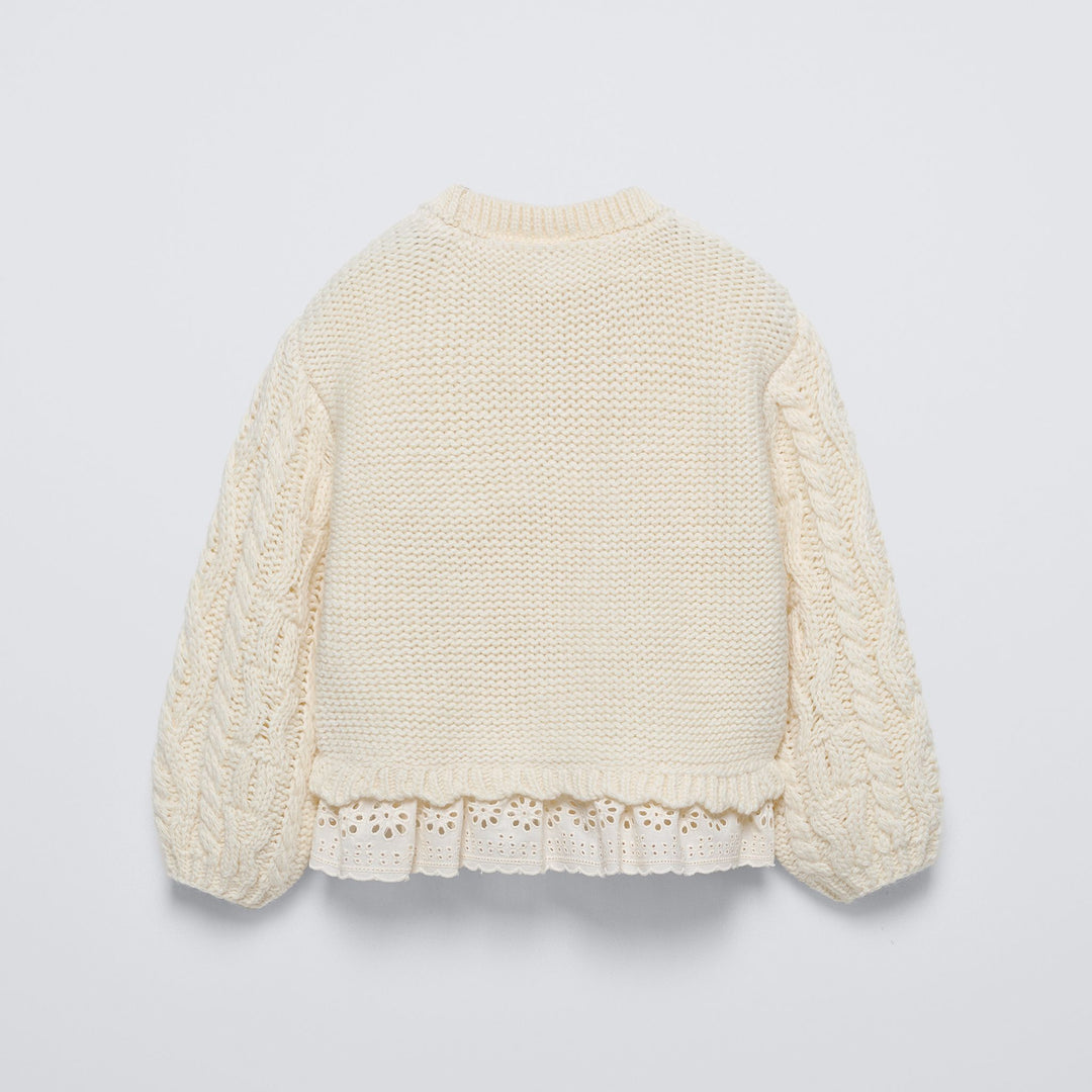 Moudda ZARA - Pull Enfant - Tresses & Dentelle Bas (6T) - Tunisie 2
